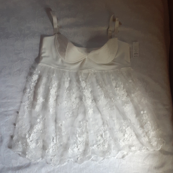 NWT Coquette White Lace Baby Doll 1X 2X - Picture 5 of 16